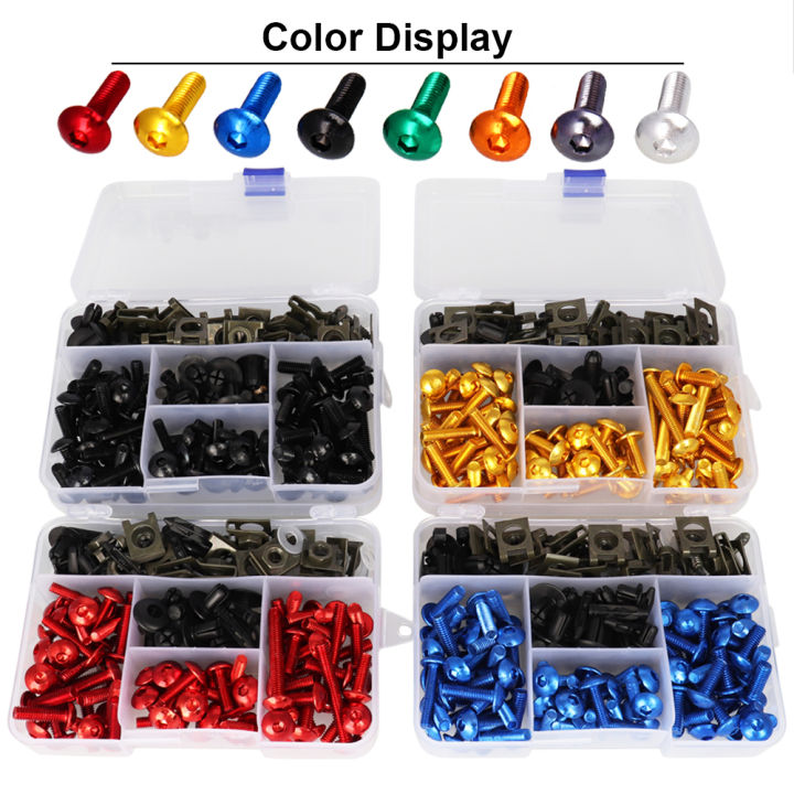 195PCS%20M5%20M6%20Screws%20Motorcycle%20Bolts%20Screws%20Fair%20Bolt%20For%20YAMAHA%20YZF%20R1%20R15%20R25%20R3%20R6%20R125%20R15%20R25%20MT03%20MT07%20MT10%20Suzuki%20GSXR%20-%20Image%202