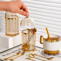 Modern Coffee Spoon Holder Cup Tableware Holder Utensil Holder Food Storage Canister for Centerpiece. 