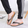 Men Slippers Outside Beach Flat Flip-flop 2023 Summer Casual Slippers Indoor Home Male Anti-slip Shoes Thong Sandals Black. 