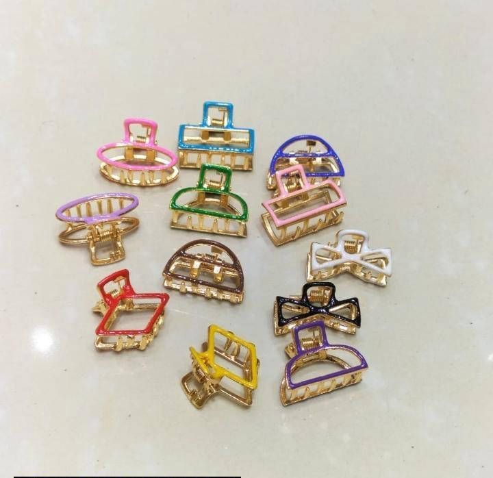 Pack of 10 Metal Hair Clutcher | Beautiful clutcher for Hair