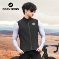 ROCKBROS Cycling Vest Windproof Winter Autumn Fleece Warm Bike Vest for Outdoor Sports MTB Road Thermal Bicycle Tops Waistcoat﻿. 