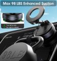 Folding Strong Magnet Magnetic Phone Holder 360° Rotation Desk Car Vacuum Suction Windshield Dashboard Mobile Holder. 