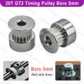 775 Motor Aluminum GT2 Timing 5mm Bore Shaft Pulley 20 Teeth 6mm Belt For CNC Machine 3D Printer DC Gear Motor Parts Puli. 