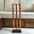 Cricket Wicket Set With Stand Wooden ( Height 23" / Height 28" ). 