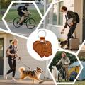 Heart Leather Pet Hair Keepsake Keychain for Storing Dog Cat Fur Remembrance Key Ring Bag Charm Cute Pet Lover Gifts. 