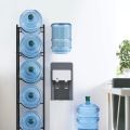 3 Gallon Water Jug Rack, 3-Tier Water Bottle Holder Storage Rack, Water Jug Organizer for Kitchen,Office,Garage, Dark Brown. 