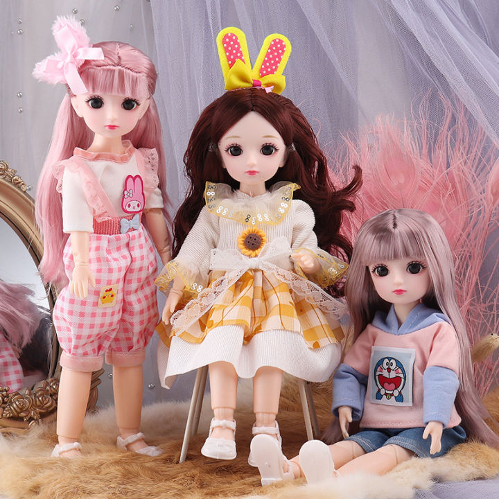 12 Inch 30 CM Bjd Anime Doll With Clothes Kids Girls To 16 Years