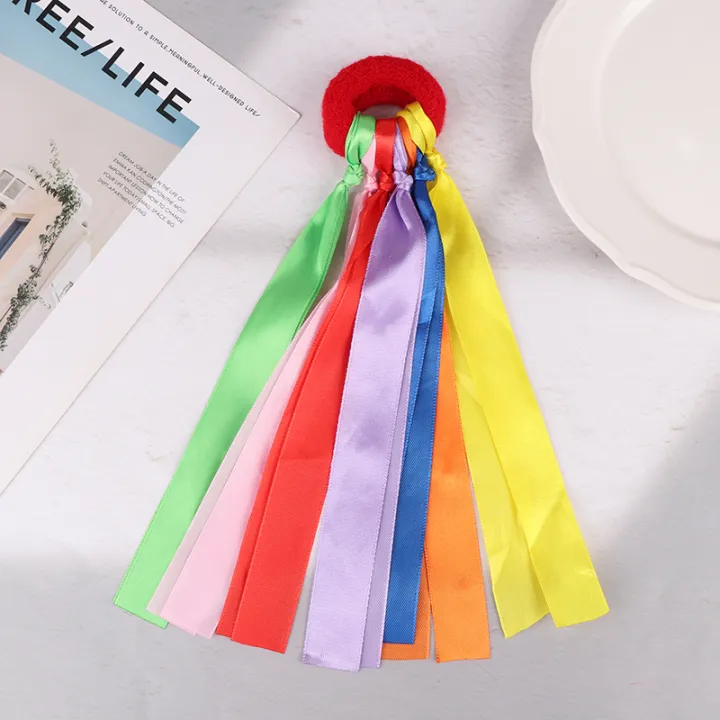 Children's%20Wrist%20Ribbon%20Team%20Sports%20Pompom%20Cheerleading%20Big%20Match%20Pom%20Club%20Dance%20Props%20Elastic%20Bracelet%20With%20Elastic%20Rope%20-%20Image%205