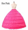 Bridal Petticoat 6 Hoops Ball Gown Petticoat Crinoline Slip Underskirt Bridal Prom Dress Petticoat Purple Red Blue Big Petticoat.