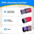 Traceless Scratch-Free Dusting Brush Hose Parts Attachments for Dyson V7 V8 V10 V11 V12 V15 Cordless Vacuum Cleaner Accessories.