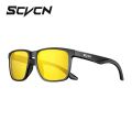 SCVCN Night Vision Sunglasses Cycling Driving Glasses Fashion Y2K Trave Glasses UV400 Mtb Fishing Sports Goggles Oversized Man.