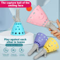 Outdoor Indoor Game Activities for Kids, Pop-Pass-Catch Ball Game with 2 Catch Launcher Baskets and 4 Balls,Ages Boys Girls . 