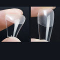 XXS Extra Short Coffin Soft Gel Tips For Gel X Nail Extension System Fake Nails Full Cover French Tip Manicure Tool. 