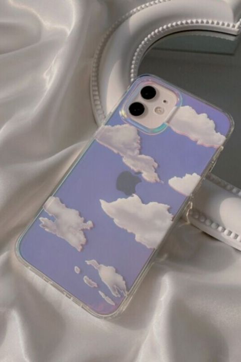 New luxury cloud holographic case available for iPhone 14 plus