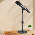 Adjustable Mini Table Stand Universal Microphone Stand Desktop Tripod Portable Mic Clip Holder Bracket Lightweight Bracket.