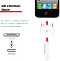 2pc Lighting To 30Pin Adapter 8Pin Male To 30 Pin Female Charging Sync ConverterFor IPhone 4 4S IPad 2 3 IPod Touch ChargerCable. 
