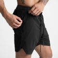 2024 Summer Jogger Shorts Men GYM Fitness Running Shorts Quick Dry Male Shorts Zipper Pocket Bodybuilding Sport Short Pants Men.