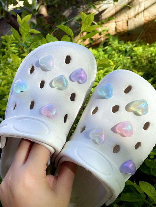 10pcs%20Set%20Heart%20Shaped%20Shoe%20Decoration%20With%20Hole,%20Detachable%20Flower%20Garden%20Shoe%20DIY%20Decorative%20Buckle%20-%20Image%206