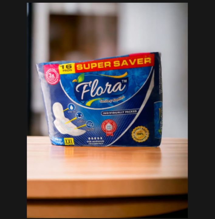 Rocket Flora Sanitary Pads - 16 Pads | Ultra Absorbent & Comfortable