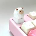 Wholesale Cute Cartoon 3D Animal Keycap Mechanical Keyboard Caps OEM Height Keycap Kawaii DIY Keyboard Accessories Girl. 