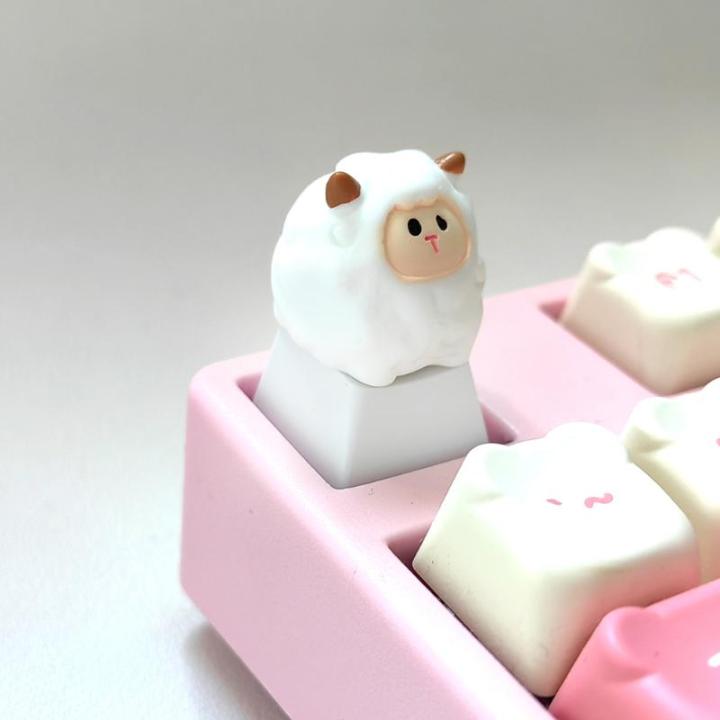 Wholesale%20Cute%20Cartoon%203D%20Animal%20Keycap%20Mechanical%20Keyboard%20Caps%20OEM%20Height%20Keycap%20Kawaii%20DIY%20Keyboard%20Accessories%20Girl%20-%20Image%202