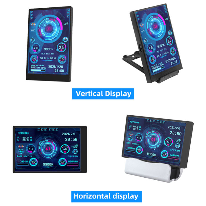 3.5%20Inch%20IPS%20Type-C%20Screen%20480*320%20Secondary%20Screen%20CPU%20GPU%20RAM%20HDD%20USB%20Monitor%20Freely%20AIDA64%20Mini%20Display%20-%20Image%204