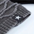 1PC New Unisex Slouchy Winter Hats Add Fur Lined Men And Women Warm Beanie Cap Casual Five-pointed Star Decor Winter Knitted Hat. 
