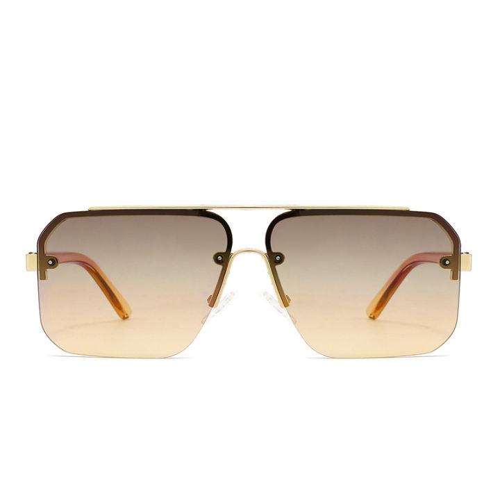 2024%20New%20Square%20Frame%20Sunglasses%20Europe%20And%20The%20United%20States%20Fashion%20Sunglasses%20Men%20And%20Women%20Half%20Frame%20Sunglasses%20-%20Image%202