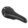 Leather Bike Saddle Seat Retro Damping Cycling Seat Waterproof Pad for Exercise Outdoor Mountain Bikes. 