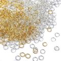 100-200pcs-lot Metal DIY Jewelry Findings Open Single Loops Jump Rings & Split Ring for Jewelry Making Crafts. 