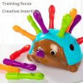 Early Education Toys Hedgehog Training Focused on Children's Fine Motor Hand-Eye Coordination Fight Inserted Toy For 1-3 Years. 