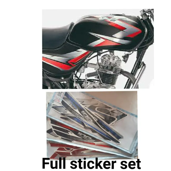 Full sticker set for bajaj ct100 bike 2018,2019 | Daraz.lk