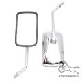 10MM 360 Degrees Adjustment 10MM Chrome Motorcycle Rear View Mirrors ATV Side Mirrors For Dirt Bike Scooter Moped Tricycle Quads. 