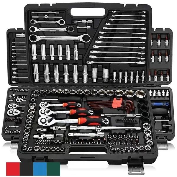 46pcs Socket Set Car Repair Tool Ratchet Spanner Wrench Set Pawl Socket