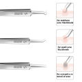 German Ultra-fine No. 5 Cell Pimples Blackhead Clip Tweezers Beauty Salon Special Scraping & Closing Artifact Acne Needle Tools. 