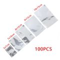 100PCS Heat Seal Aluminium Foil Bags Vacuum Sealer Pouches Food Grade Storage Bag Kitchen Supplies Aluminium Foil Bags. 