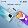 Vivo Y15S, 6.51'' HD+ Full Display;  2 Years Warranty; Ram 6GB +ROM 128GB; New Packing; Side Fingerprint, Rear camera 13MP+2MP, Front Camera 8MP.. 