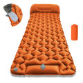 Outdoor Camping Inflatable Mattress Sleeping Pad With Pillows Ultralight Air Mat Built In Inflator Pump Hiking.