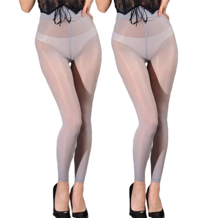 2%20pairs%20High%20density%20Pantyhose%20for%20Women%20Control%20Top%20Rip%20Resistant%20Tights%208D%20Sheer%20High%20Waist%20Footless%20Stockings%20Shiny%20-%20Image%202