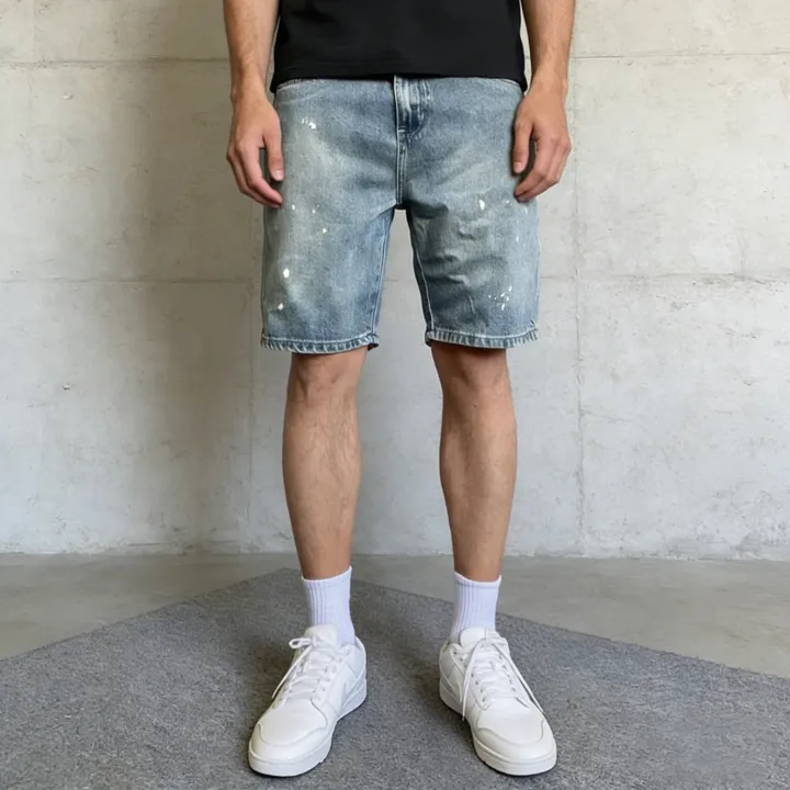 Men's%20Summer%20American%20High%20Street%20Denim%20Shorts%20Slim%20Fit%205-Point%20Casual%20Mid%20Pants%20Fashion%20Y1Y2%20Style%20Cross-Border%20Hot%20Sale%20-%20Image%202