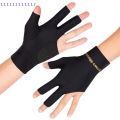1 PCS Unisex Anti-Skid Billiard Three-Finger Gloves for Snooker Cue Sports Entertainment Left & Right Hand Compatible. 