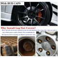 20Pcs Car Wheel Cover Hub Nut Bolt Covers Cap 17mm Auto Tyre Screws Exterior Protection Accessories for Volkswagen VW Golf MK4. 