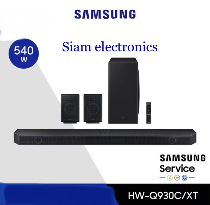 Samsung Q930C Soundbar Speaker (2023) 17 Speaker Home Sound System With Adaptive Sound, Wireless Dolby Atmos And Wireless Subwoofer, Alexa Built In, Smart Surround Sound, Bluetooth, WiFi & Airplay