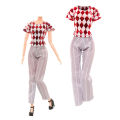 1Set Dollhouse Miniature Doll Dress / Short Skirt / Blouse Summer Wear Clothing For 30cm Dolls Fashion Clothes. 