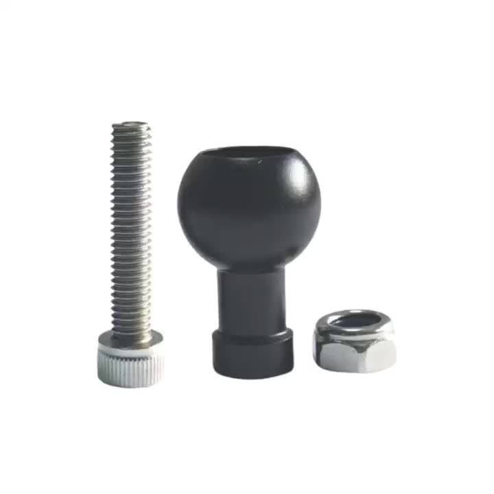 Aluminum 17mm/25mm Ball Head Adapter to M6 M8 M10 Bolt for RAM Mount Motorcycle Phone Holder Car Bracket Camera Stand