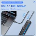 7 Port Usb Splitter Laptop Desktop Computer Expander Multifunctional Hub Hub Independent Switch One Drag Seven. 