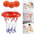 Bathroom basketball toy small basketball paddles with 3 basketballs easy to install. 