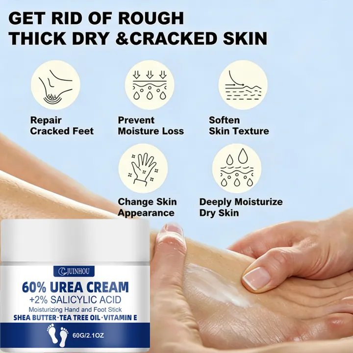 JUINHOU%2060%25Urea%20Foot%20Cream%20for%20Cracked%20Heels%20Dry%20Skin%20Intensive%20Moisturizing%20Treatment%20Callus%20Remover%20Smooth%20Skin%20Daily%20Foot%20Car%20-%20Image%206