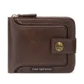 Men Wallets Short Card Holders Fashion Men Purse Coin Holder PU Leather High Quality Male Purse Gift For Boy. 
