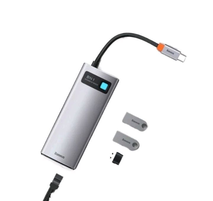 Baseus 6-in-1 Metal Gream series Multifunctional Type-Hub Docking station